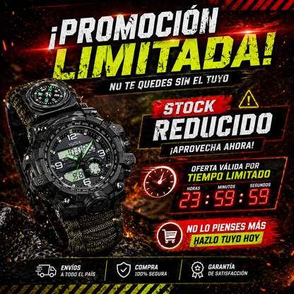 TODO EN TU MUÑECA CON EL RELOJ TACTICO