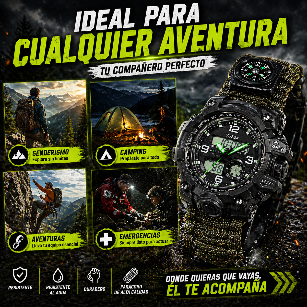 TODO EN TU MUÑECA CON EL RELOJ TACTICO
