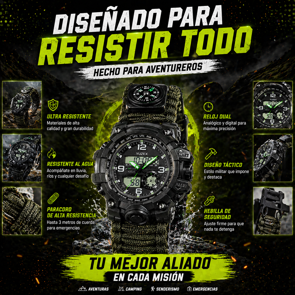 TODO EN TU MUÑECA CON EL RELOJ TACTICO
