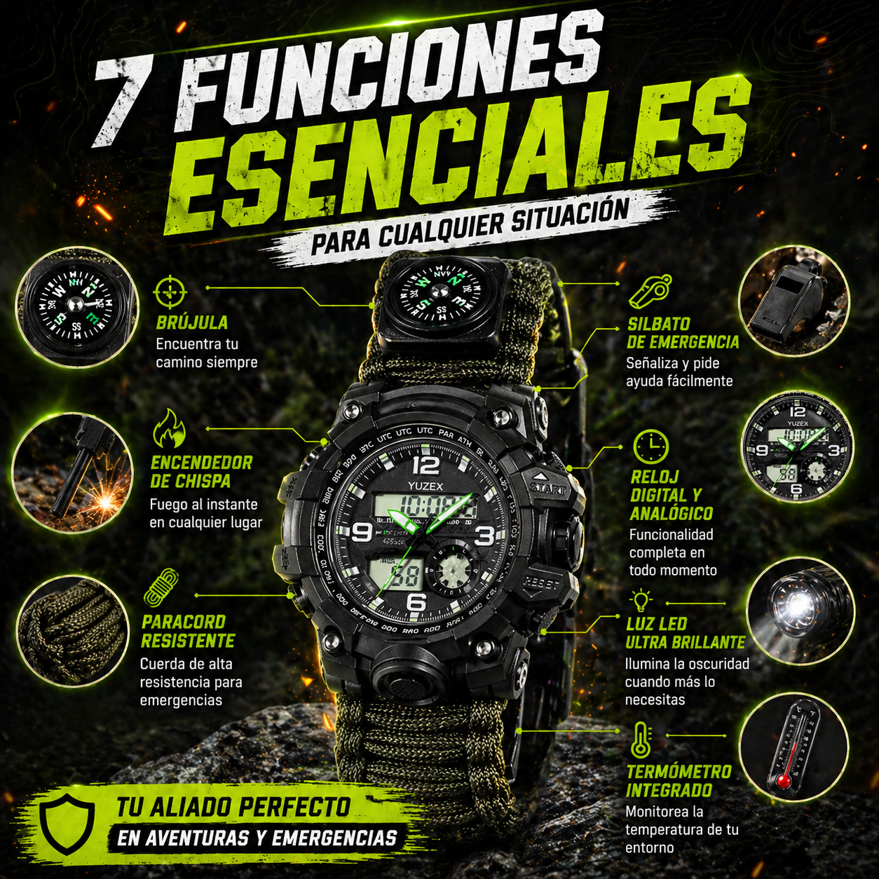 TODO EN TU MUÑECA CON EL RELOJ TACTICO