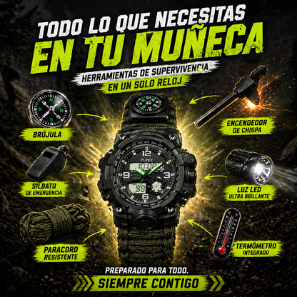 TODO EN TU MUÑECA CON EL RELOJ TACTICO